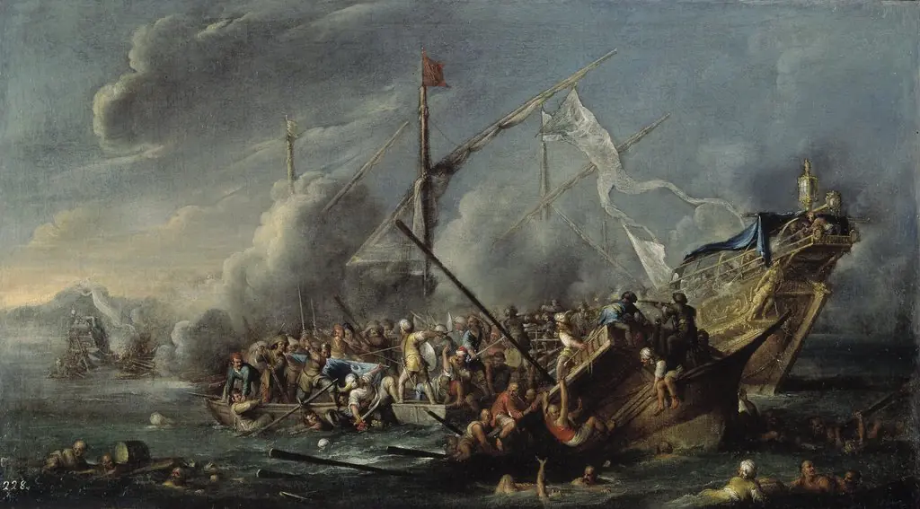 Combate naval entre españoles y turcos