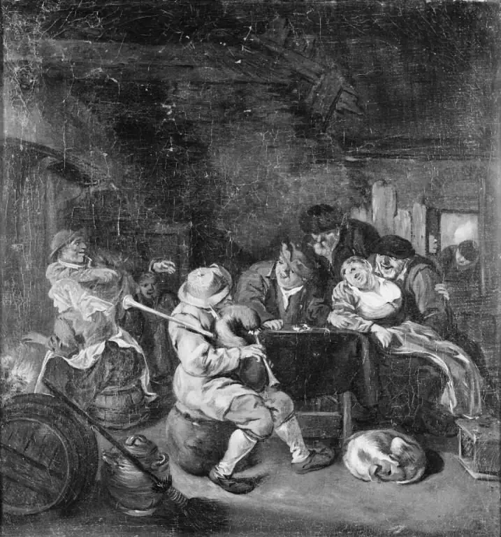 Bagpiper at an Inn, by Cornelis Dusart