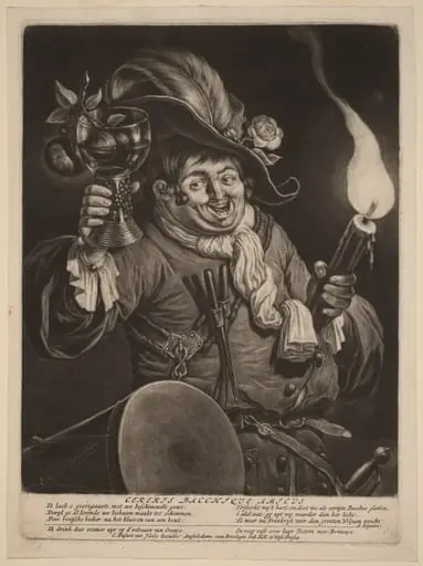 Cereris Bacchique Amicus (A Friend of Ceres and Bacchus), by Cornelis Dusart