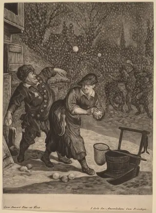 March, by Cornelis Dusart, 1685