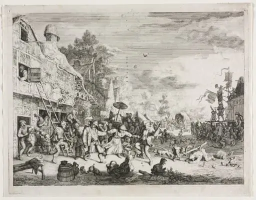 Village Fair, by Cornelis Dusart