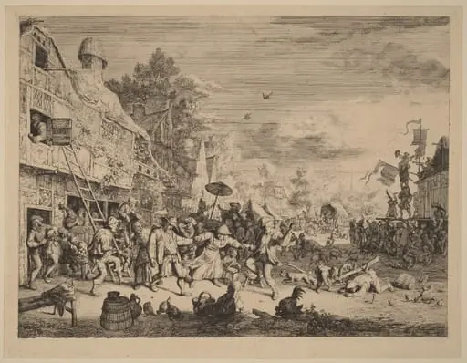 Village Festival, by Cornelis Dusart