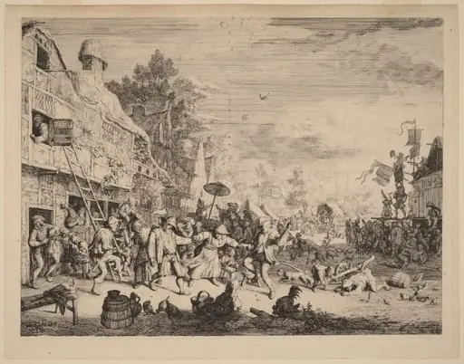 Village Festival, by Cornelis Dusart
