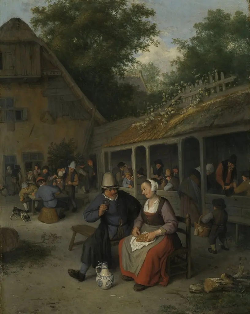 Village inn, by Cornelis Dusart
