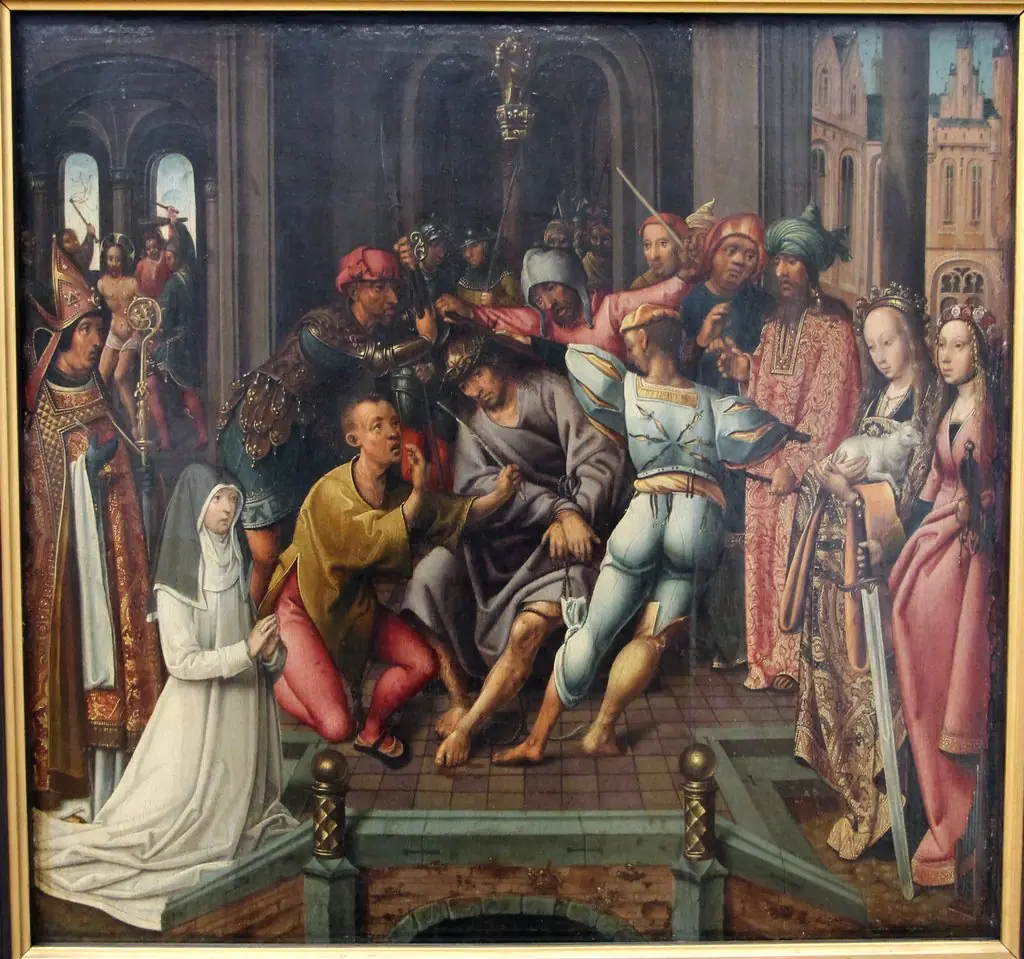 Die Dornenkrönung Christi, by Cornelis Engebrechtsz.