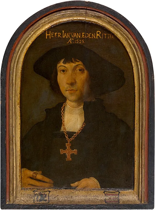 Knight Jan van Eden, by Cornelis Engebrechtsz., oil, 1525
