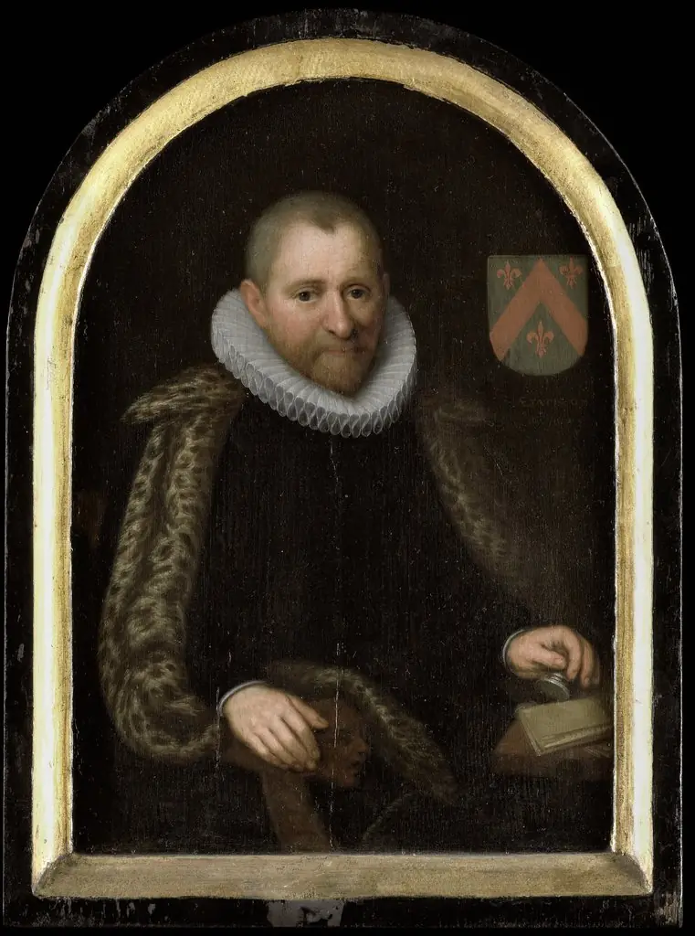 Portrait of Gerrit Willemsz Overrijn van Schoterbosch (c. 1538-1611), by Cornelis Engelsz.