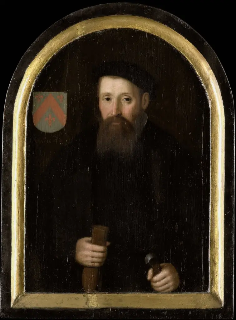 Portrait of Willem Fransz Overrijn van Schoterbosch (c.1510-?), by Cornelis Engelsz.