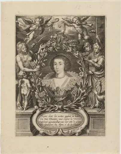 Henrietta Maria (?), by Cornelis Galle I