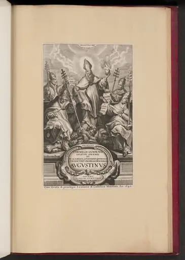 Title Page for Cornelii Iansenii ... Avgvstinvs, by Cornelis Galle I