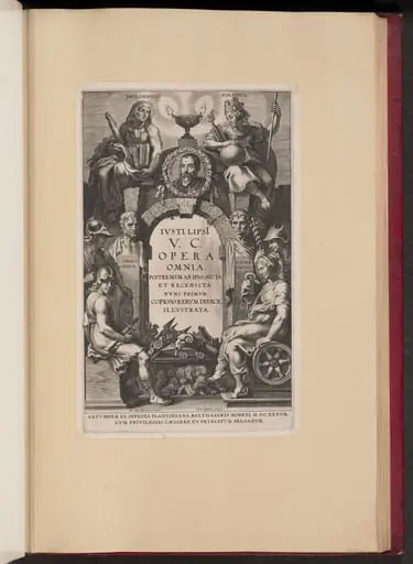 Title Page for Justus Lipsius, Opera Omnia, I, by Cornelis Galle I