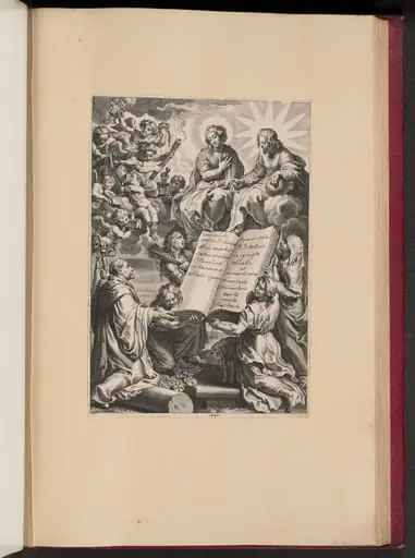 Title Page for Ludovicus Blosius, Opera, by Cornelis Galle I