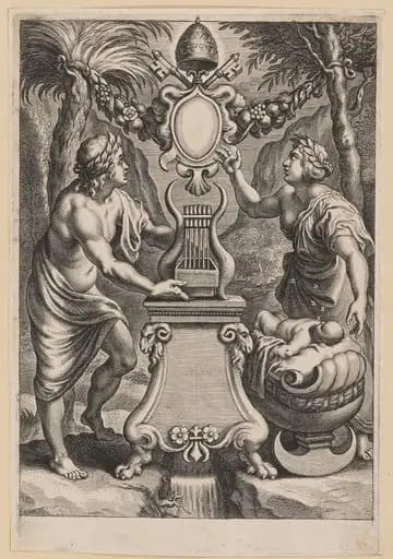 Title Page for M.C. Sarbievski, Lyricorum Libri IV, by Cornelis Galle I