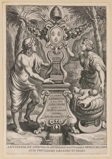 Title Page for M.C. Sarbievski, Lyricorum Libri IV, by Cornelis Galle I