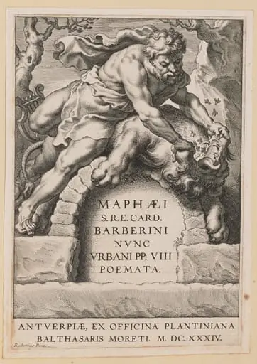 Title Page for Maffeo Barbarini, Poemata, by Cornelis Galle I