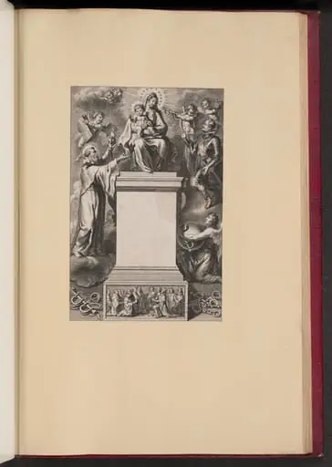 Title Page for B. De Los Rios, De Hierarchia Mariana Libri Sex, by Cornelis Galle II