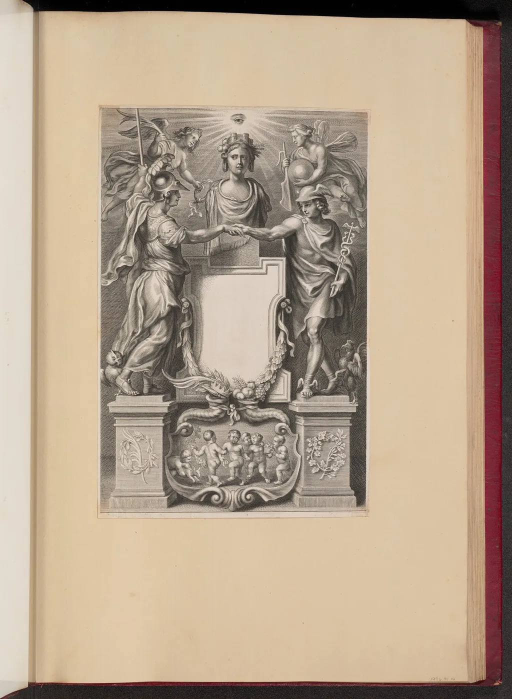 Title Page for Frederik de Marselaer, Legatvs, by Cornelis Galle II, ink, 1666