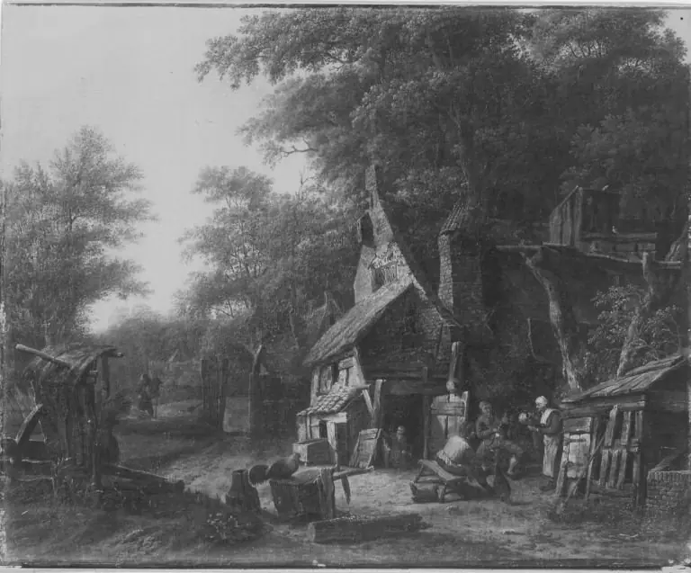 Baumlandschaft mit Bauernhof, by Cornelis Gerritsz Decker