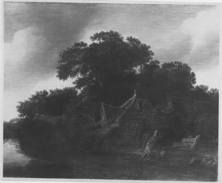 Baumlandschaft mit Bauernhof, by Cornelis Gerritsz Decker