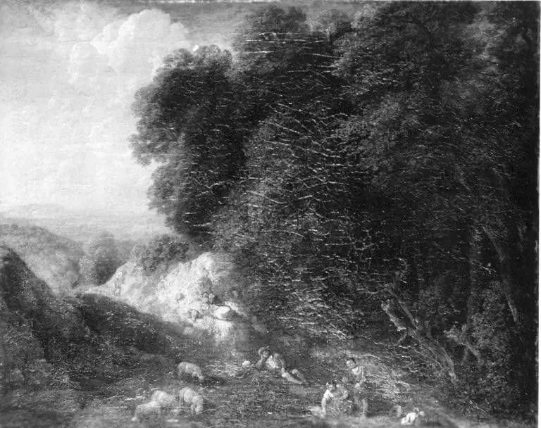 Hügellandschaft mit Hirtenidyll, by Cornelis Huysmans