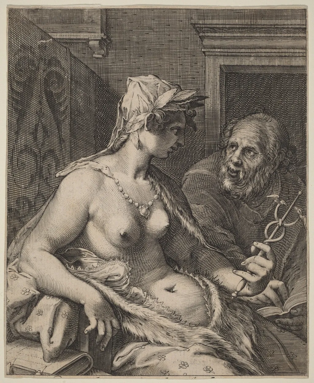 Poetry, by Cornelis Jacobsz Drebbel, ink, 1597