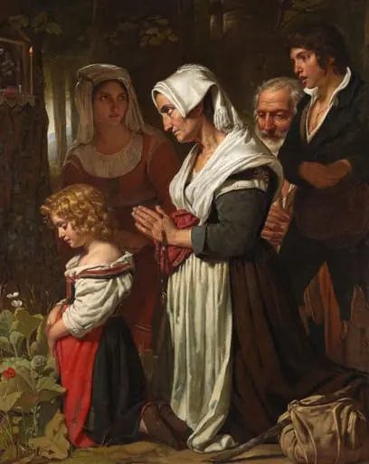 Godsvrucht, by Cornelis Kruseman