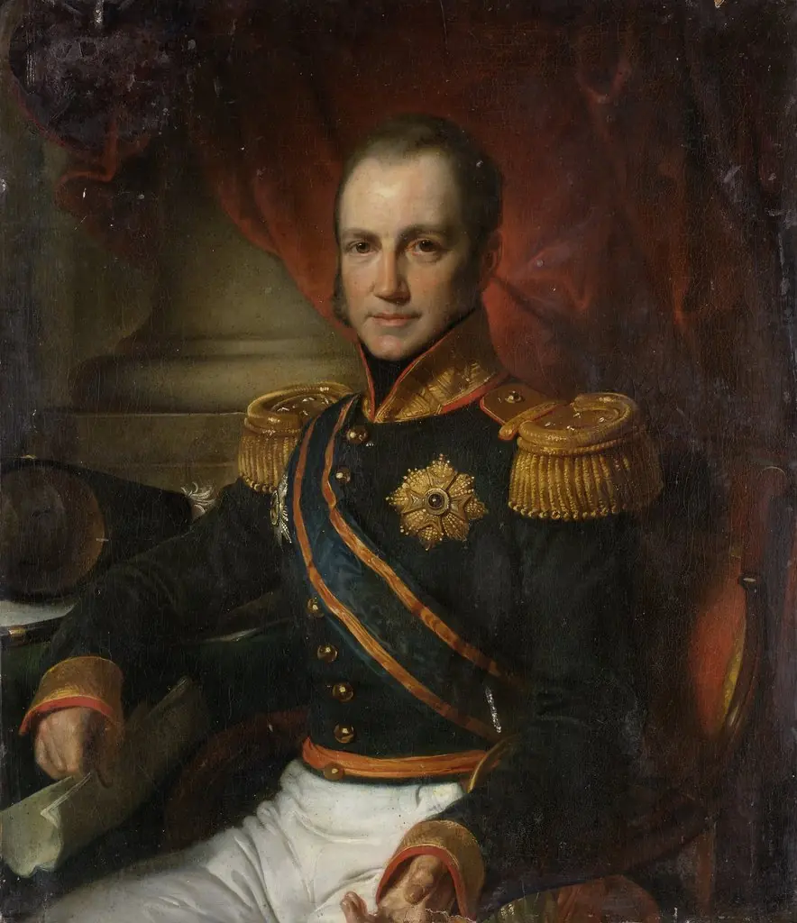Portrait of Godart Alexander Gerard Philip, Baron van der Capellen, Governor-General of the Dutch East Indies, by Cornelis Kruseman