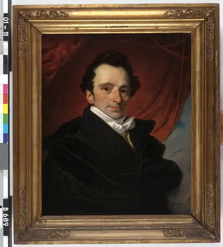 Portrait of the actor Gerrit Carel Rombach (1784-1833), by Cornelis Kruseman