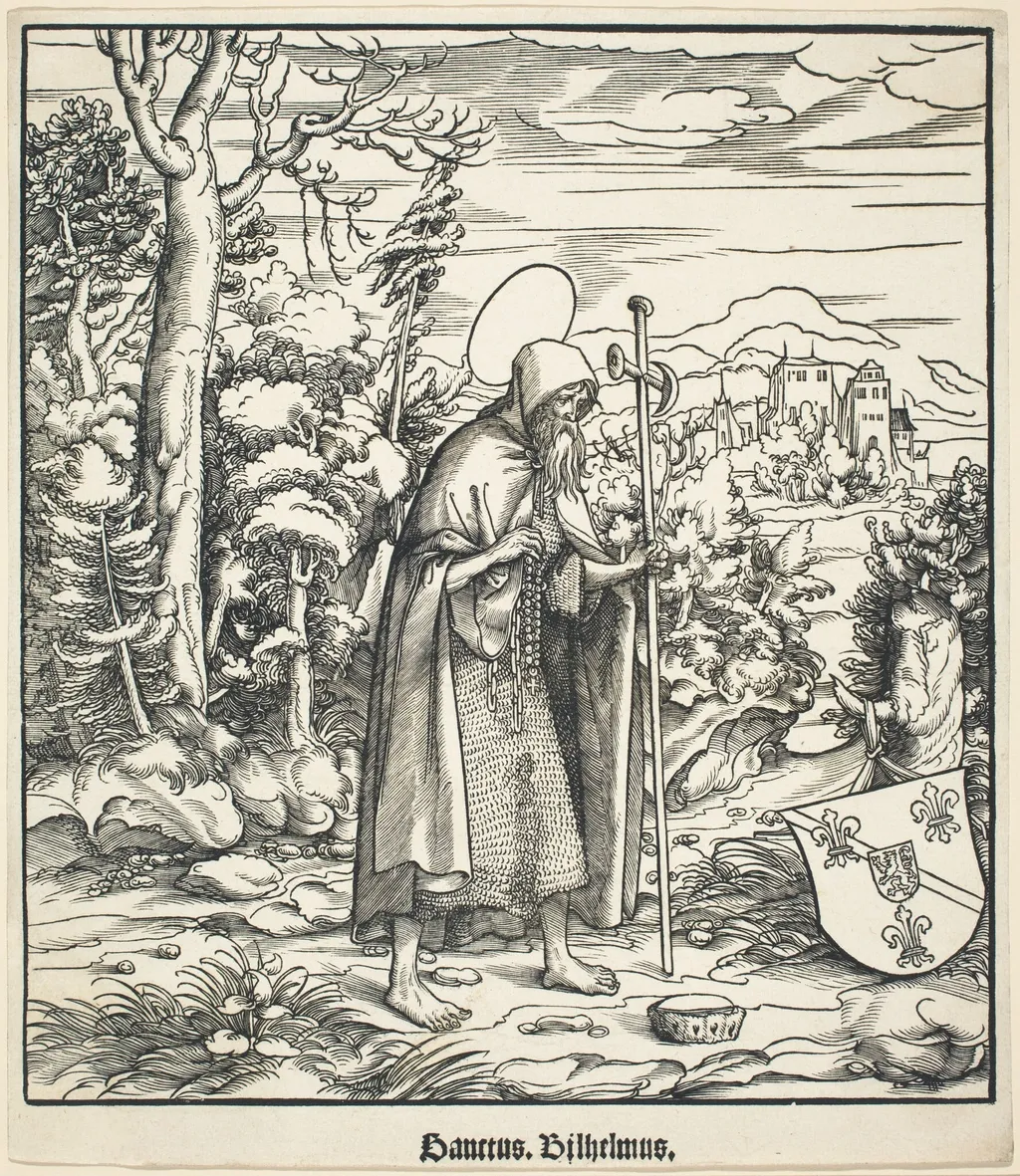 Saint Guilhelmus, by Cornelis Liefrinck I, ink, 1517