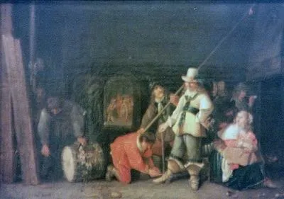 Soldiers in a Guardroom, by Cornelis Mahu, oil, 1649