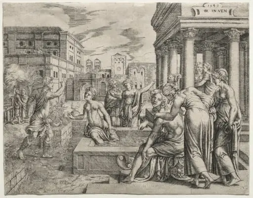 Bathsheba in the Bath, by Cornelis Massijs