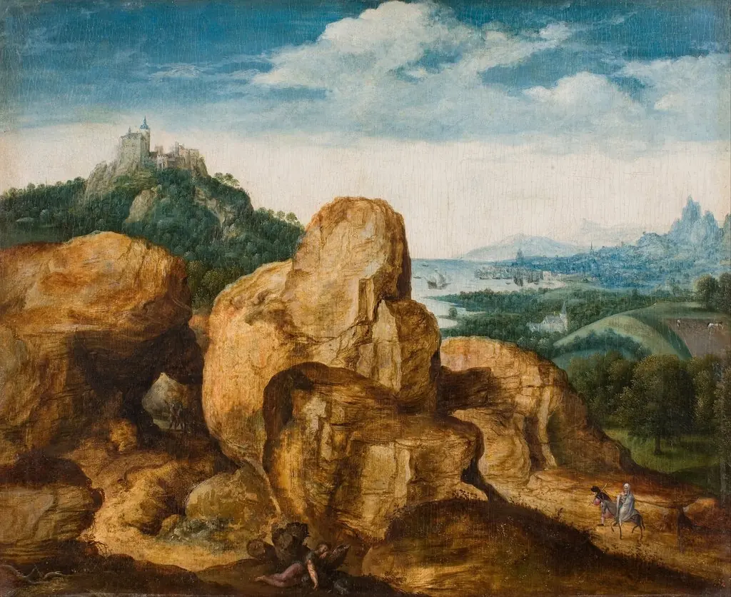 Landscape with the Flight to Egypt, by Cornelis Massijs