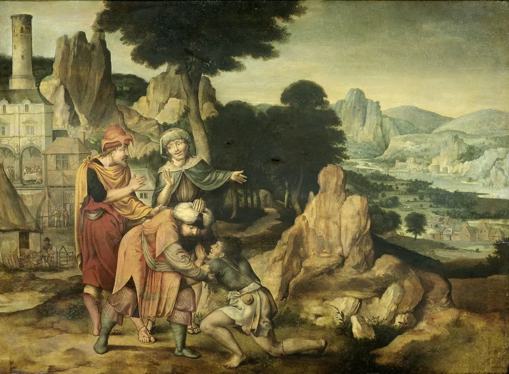 Parable of the Prodigal Son, by Cornelis Massijs, unspecified, 1538
