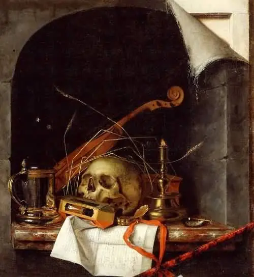 Vanitas Still Life, by Cornelis Norbertus Gijsbrechts