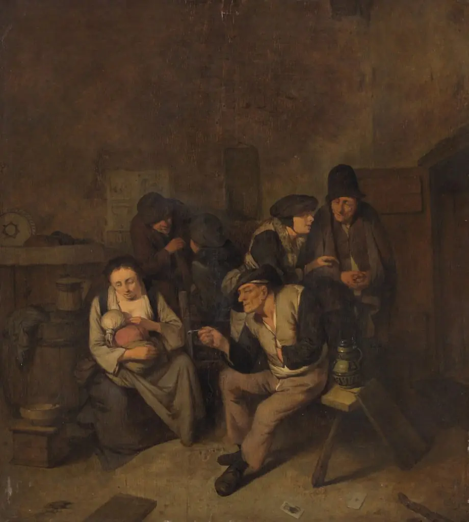 Bauern in der Stube, by Cornelis Pietersz Bega