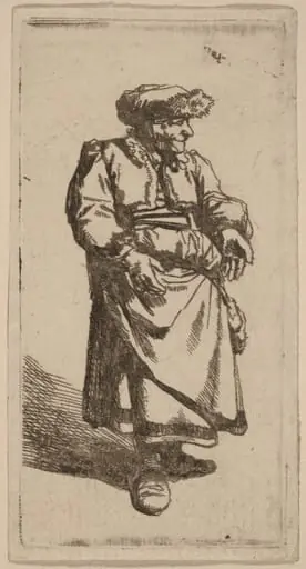 Old Woman Standing, by Cornelis Pietersz Bega