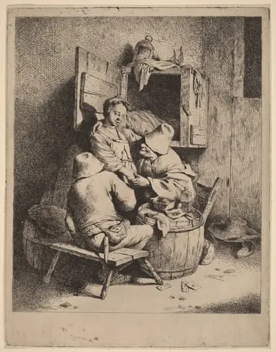 The Flirtation of a Young Innkeeper, by Cornelis Pietersz Bega