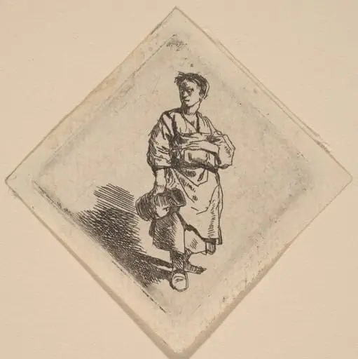 The Woman with the Jug, Standing, by Cornelis Pietersz Bega
