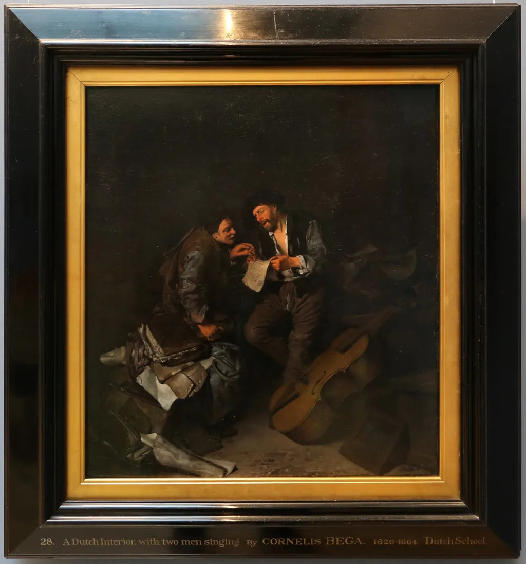 Two singing Men, by Cornelis Pietersz Bega, unspecified, 1662
