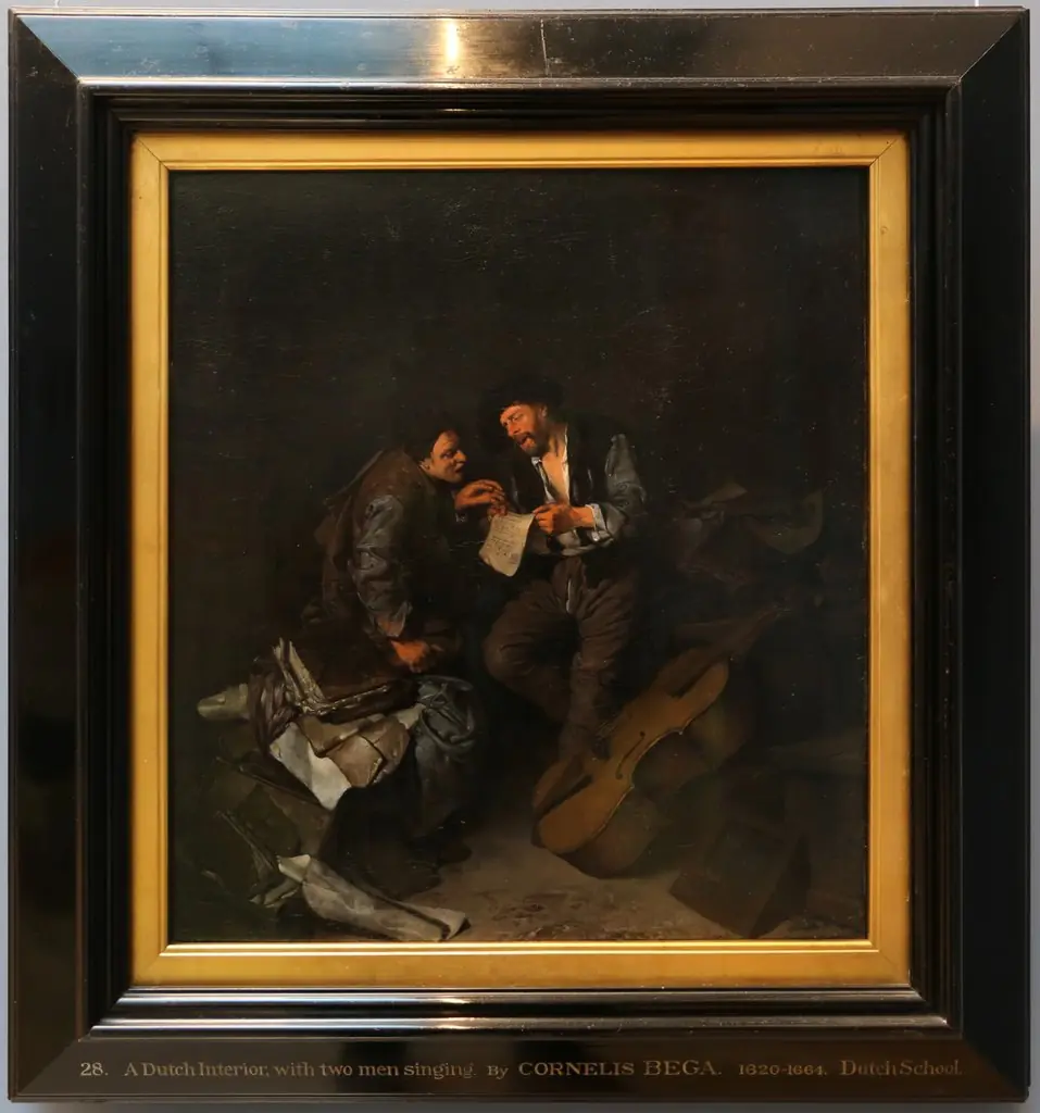 Two singing Men, by Cornelis Pietersz Bega