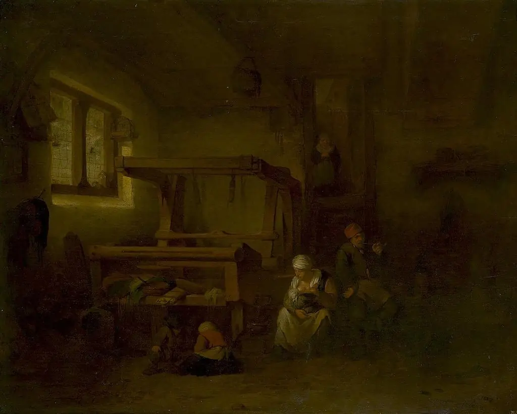 Weaver's Family, by Cornelis Pietersz Bega
