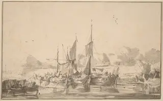 Canal at Utrecht, by Cornelis Ploos van Amstel