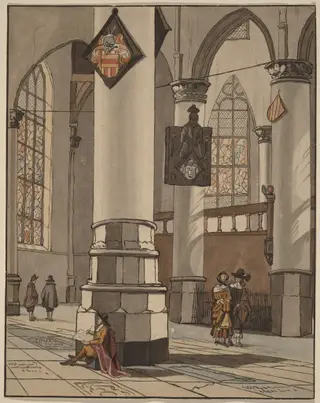 Church Interior, by Cornelis Ploos van Amstel