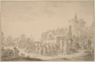 Fish Market, by Cornelis Ploos van Amstel