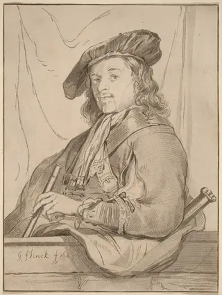 Man at the Parapet, by Cornelis Ploos van Amstel