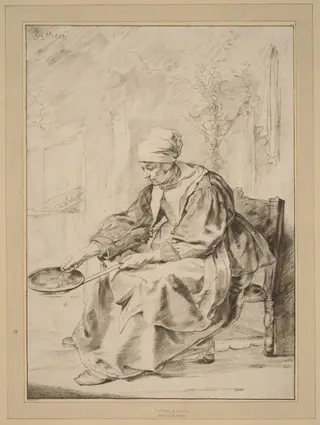 Pancake Woman, by Cornelis Ploos van Amstel