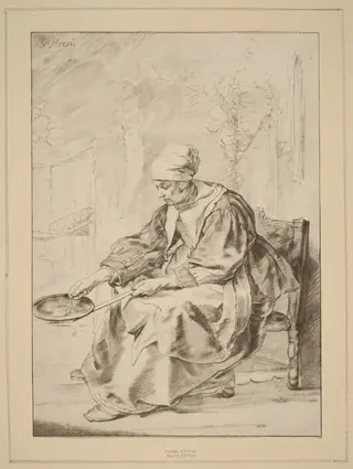Pancake Woman, by Cornelis Ploos van Amstel