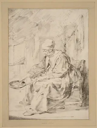 Pancake Woman, by Cornelis Ploos van Amstel
