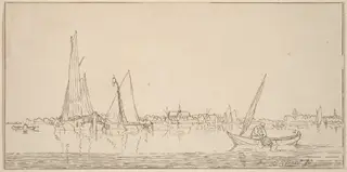 River with Town