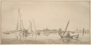 River with Town